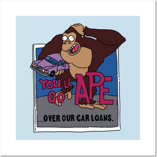 Ape cars Wall Art by TeeAguss